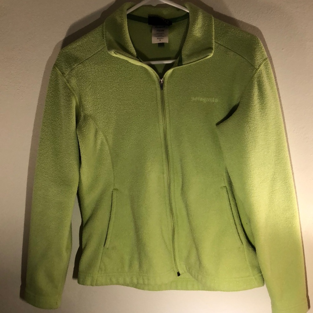 Patagonia Lime Green Fleece Size Small